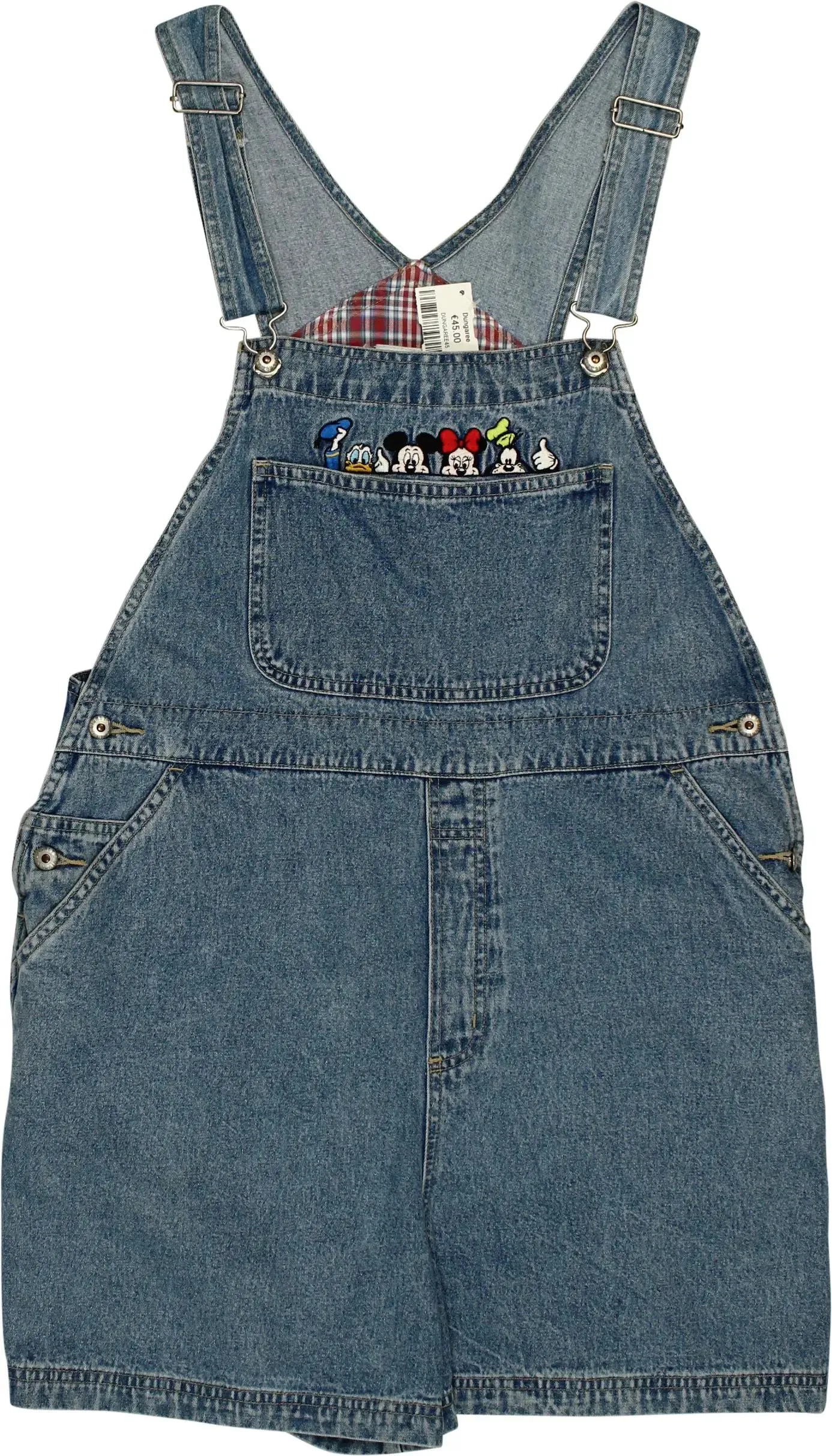 90s Disney Short Denim Overall