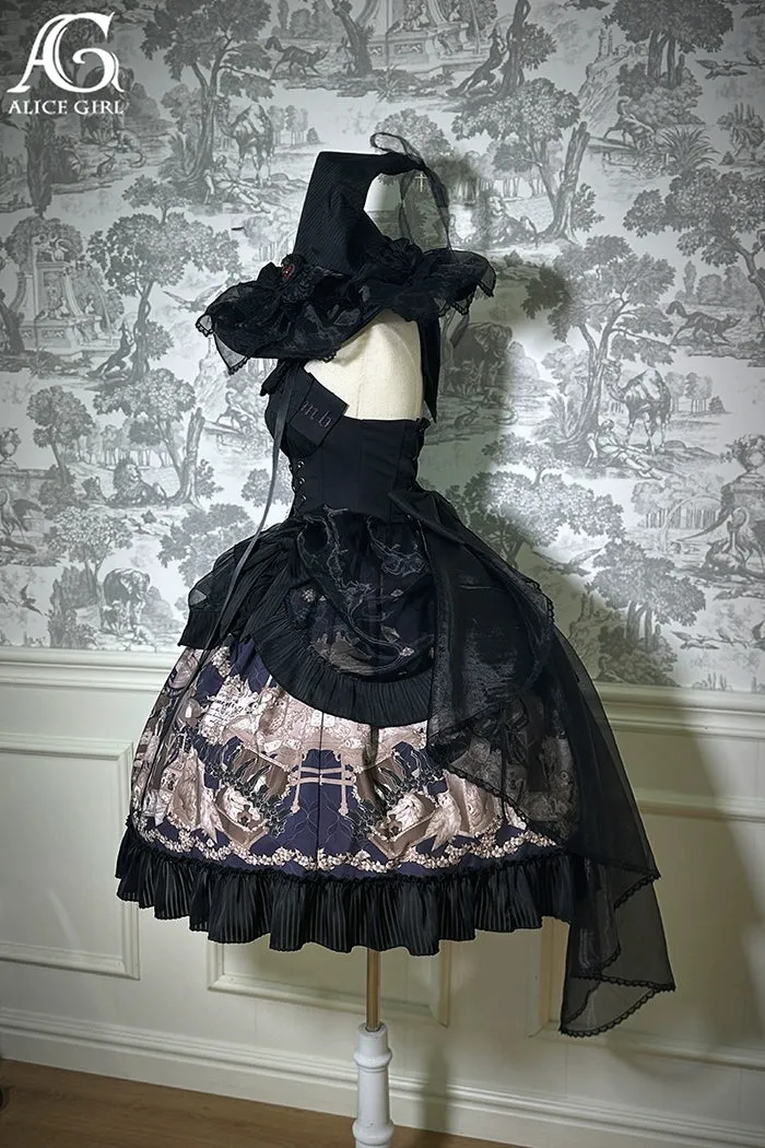 Alice Girl~Doll Mystery~Gothic Lolita Dress Ribbon Tie Halter Dress