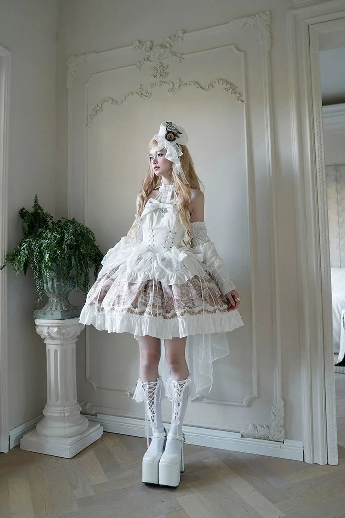 Alice Girl~Doll Mystery~Gothic Lolita Dress Ribbon Tie Halter Dress