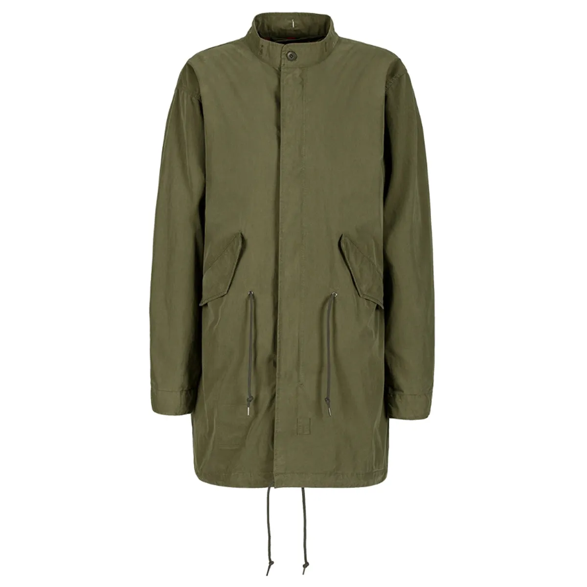 Alpha Industries Men's Olive Defender Fishtail Parka and Liner