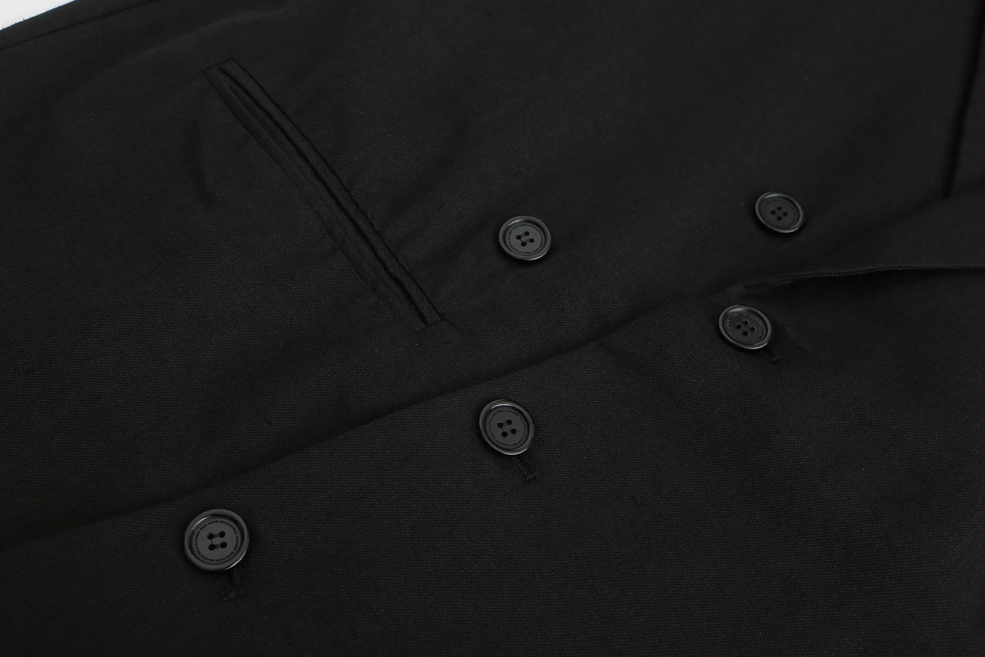 Asymmetric Woolen Zipper Parka