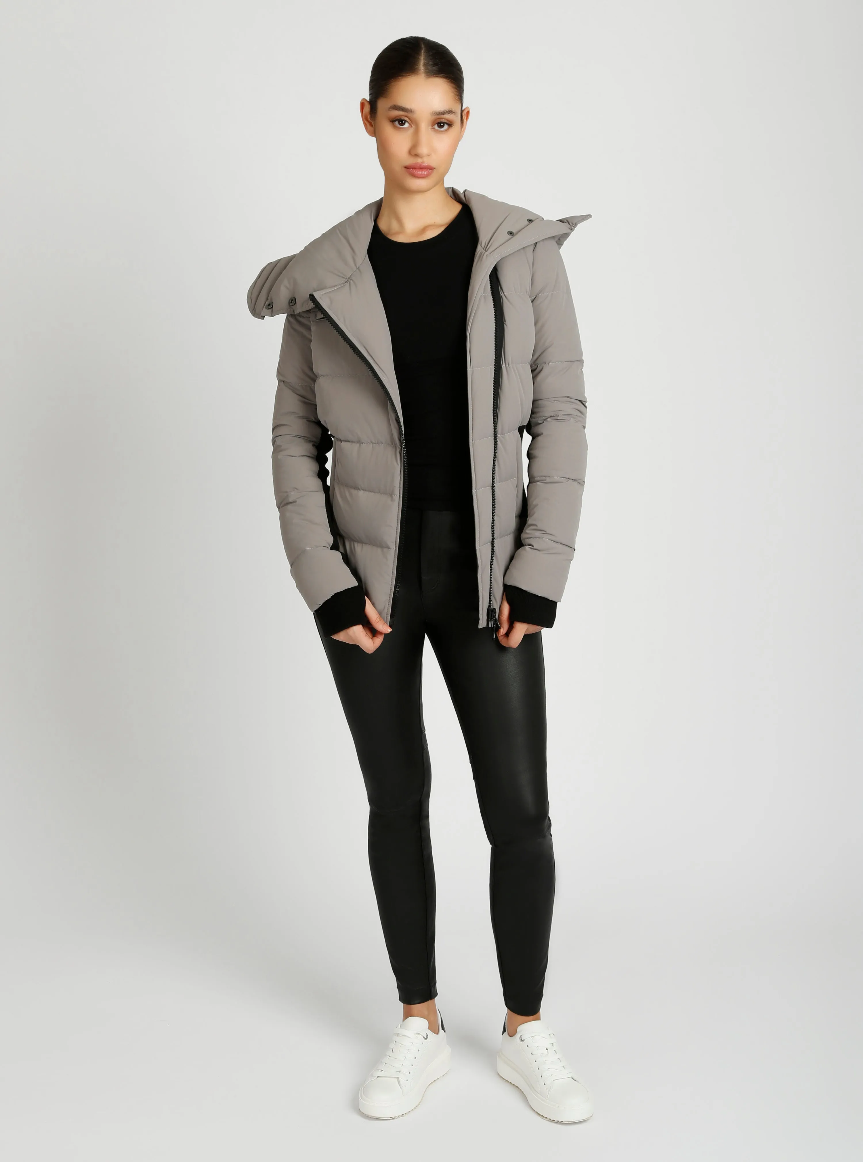 Asymmetrical Mid Puffer Parka