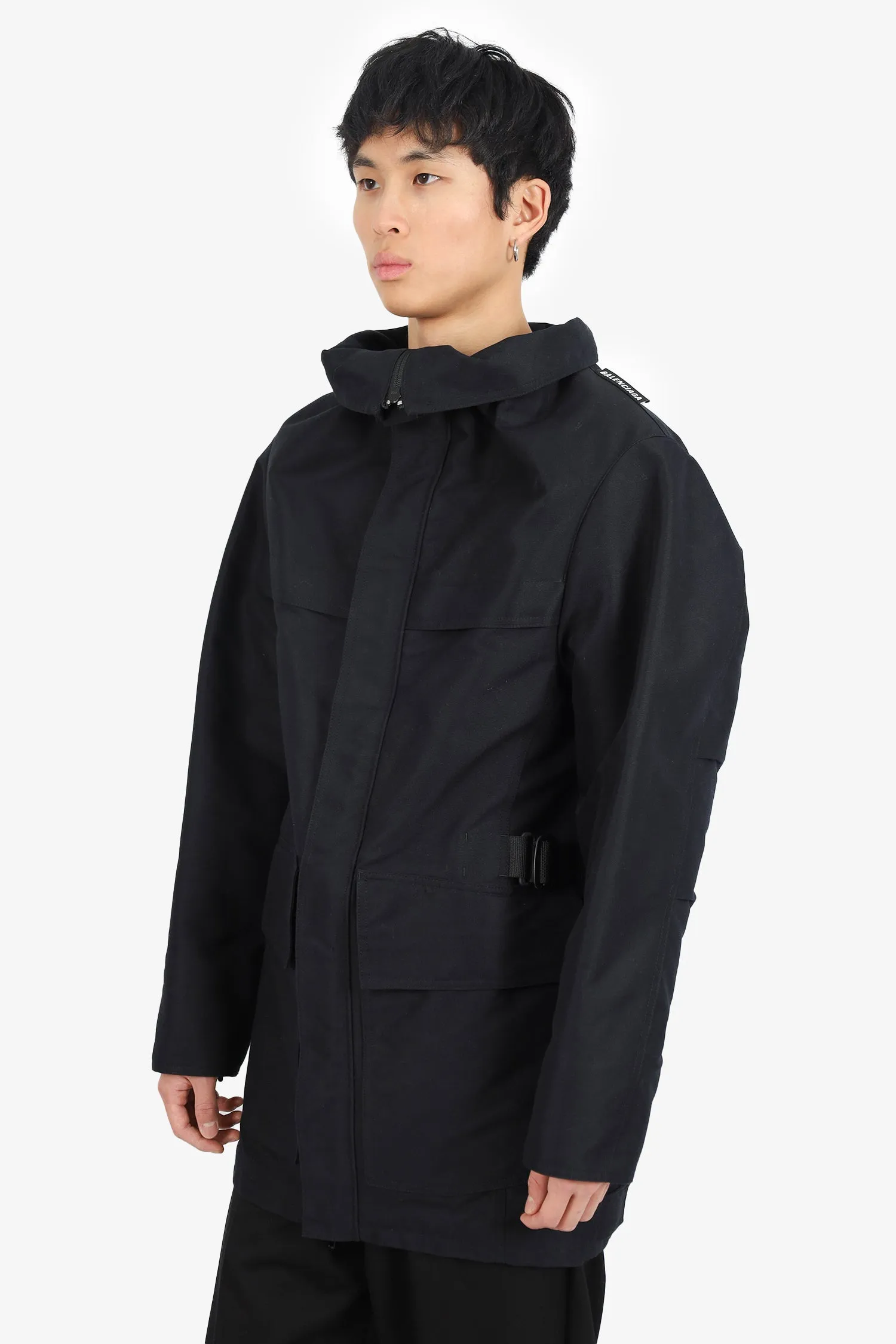 Balenciaga Black Utility Parka Size 48