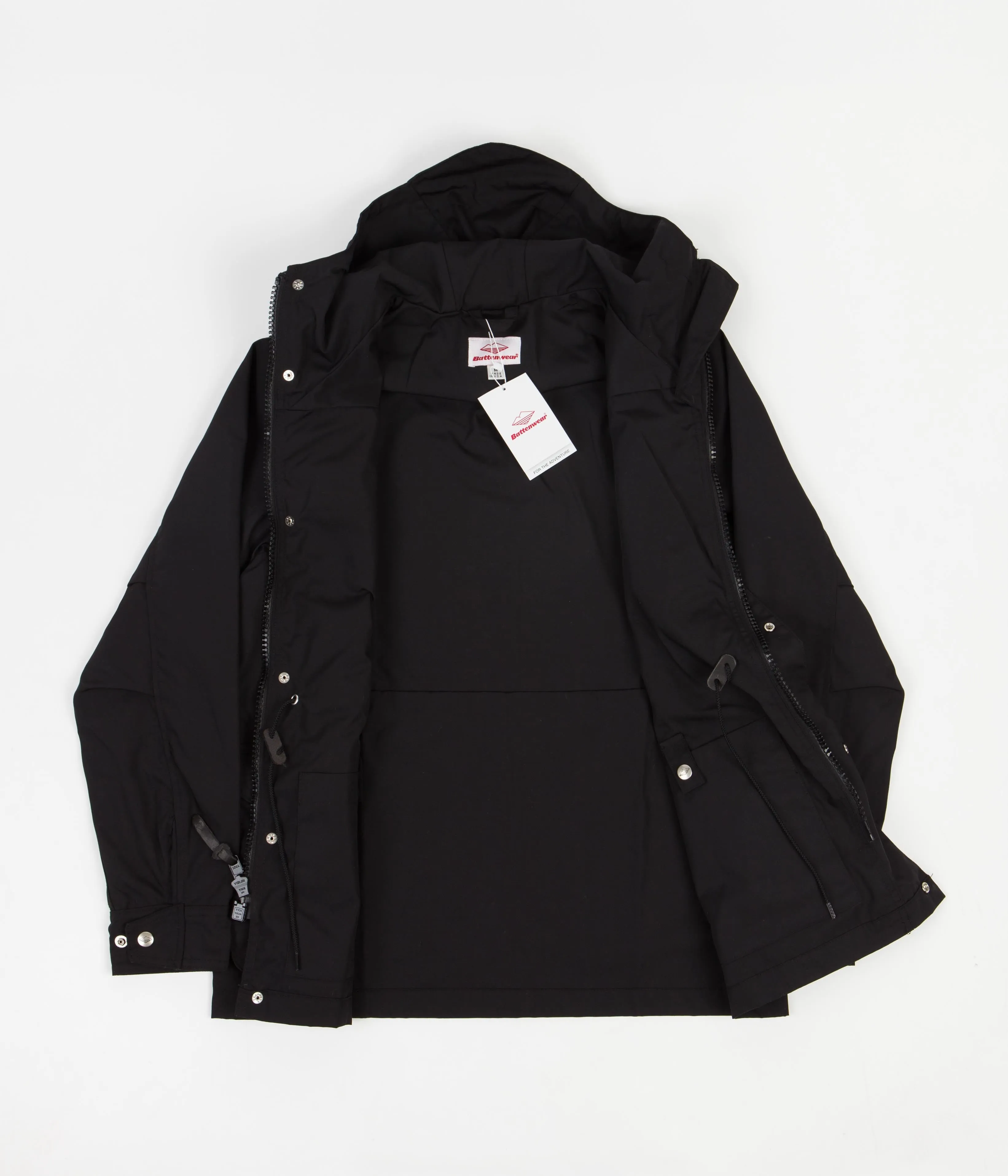 Battenwear Travel Shell Parka - Black / Black