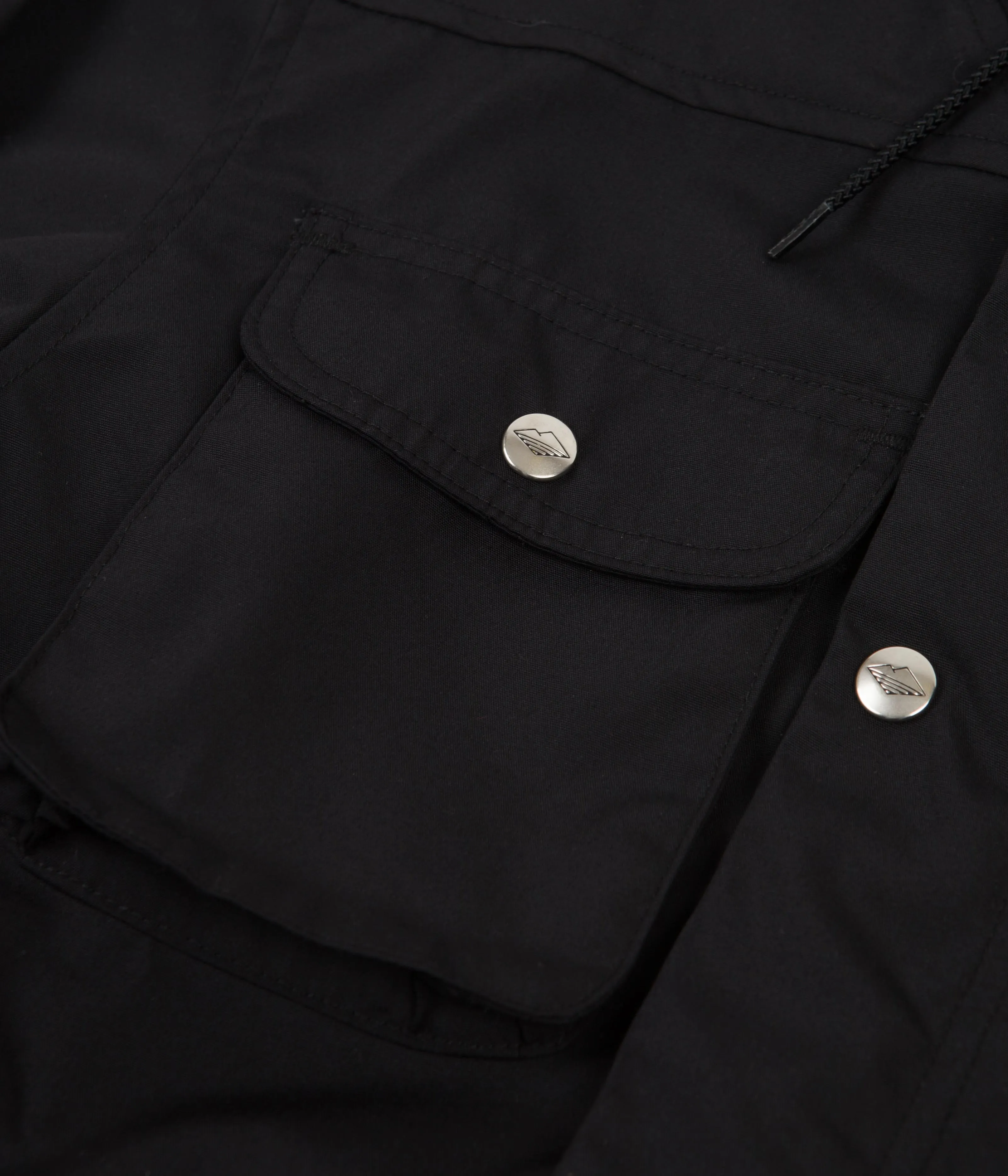 Battenwear Travel Shell Parka - Black / Black