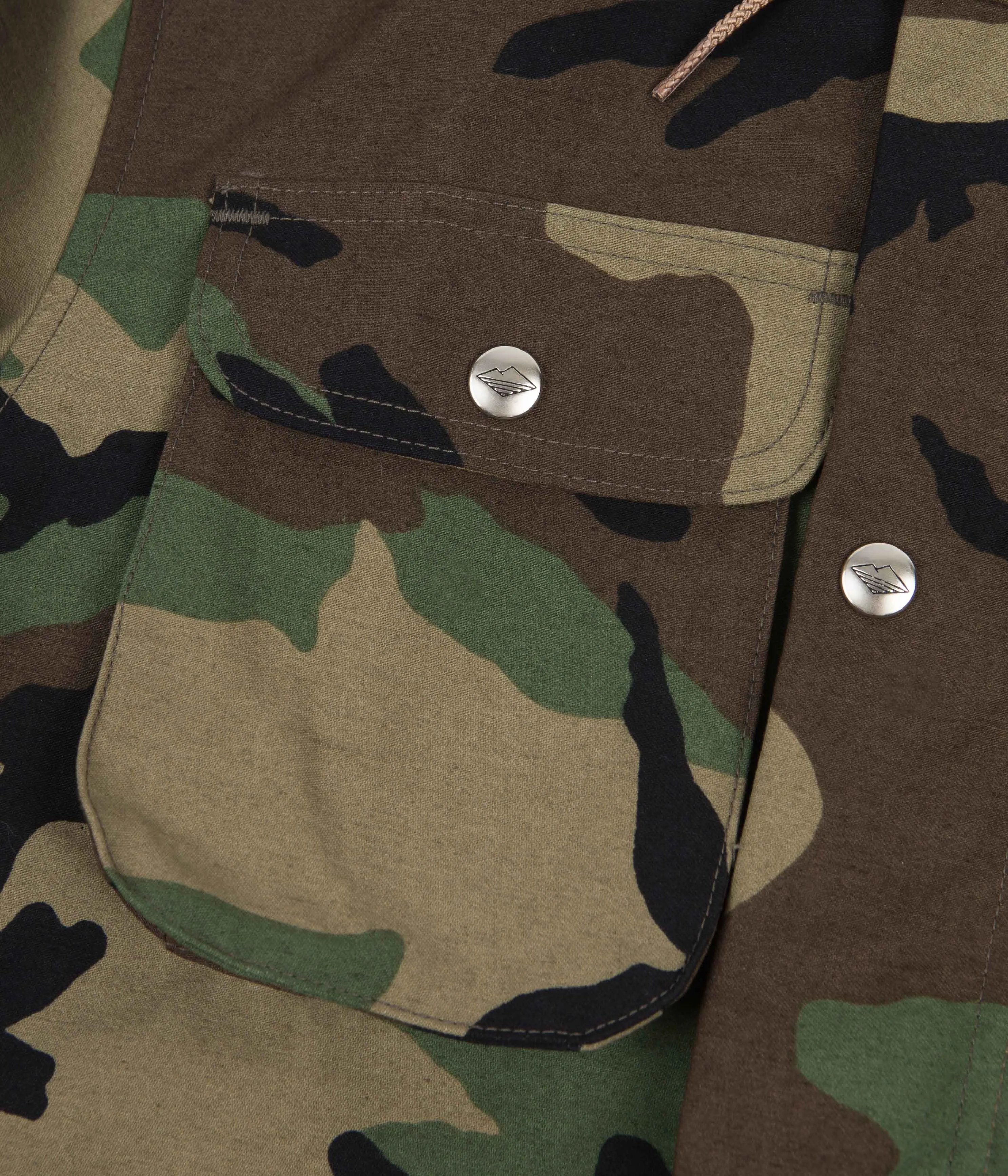 Battenwear Travel Shell Parka - Woodland Camo