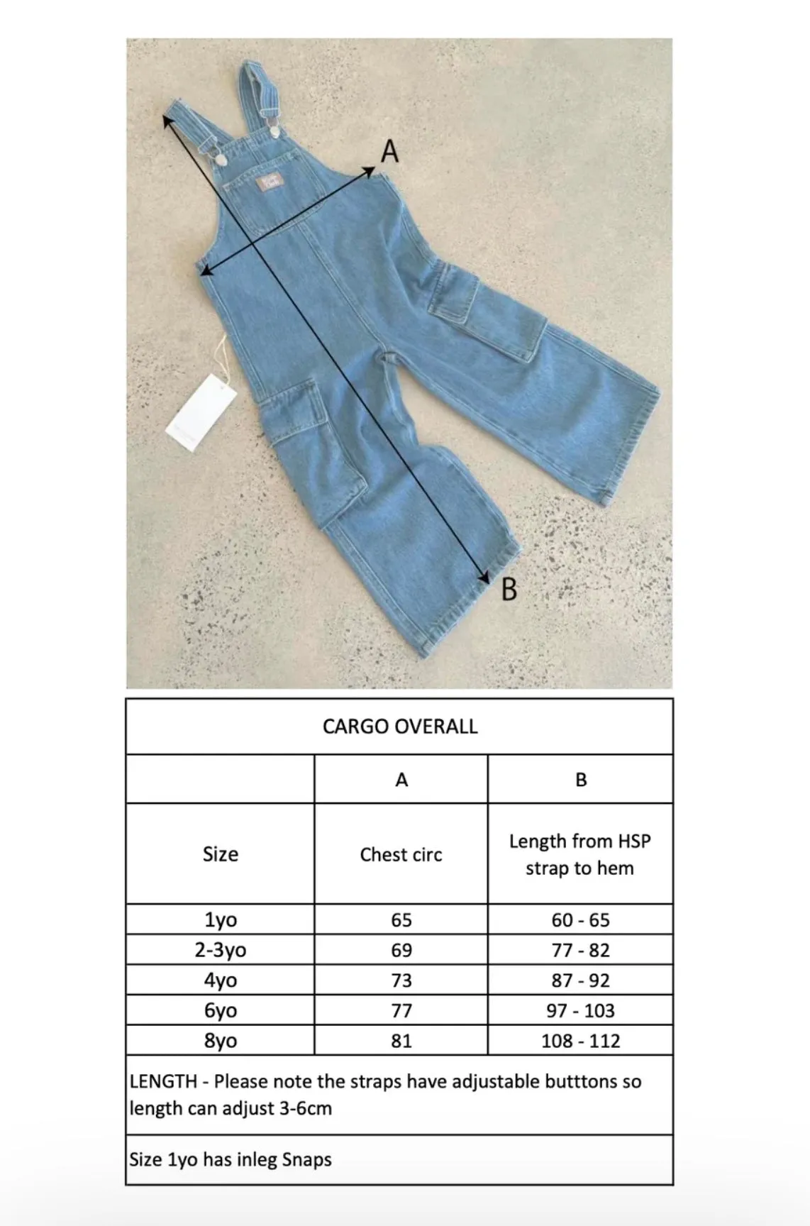 Cargo Overall - Ghetto Blue