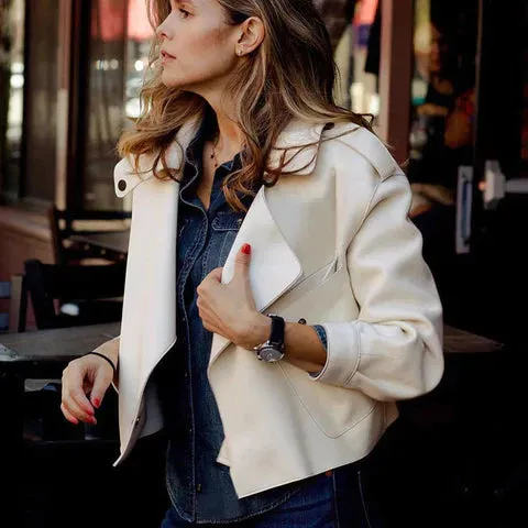 Carmelie Leather Jacket | Retro & Stylish