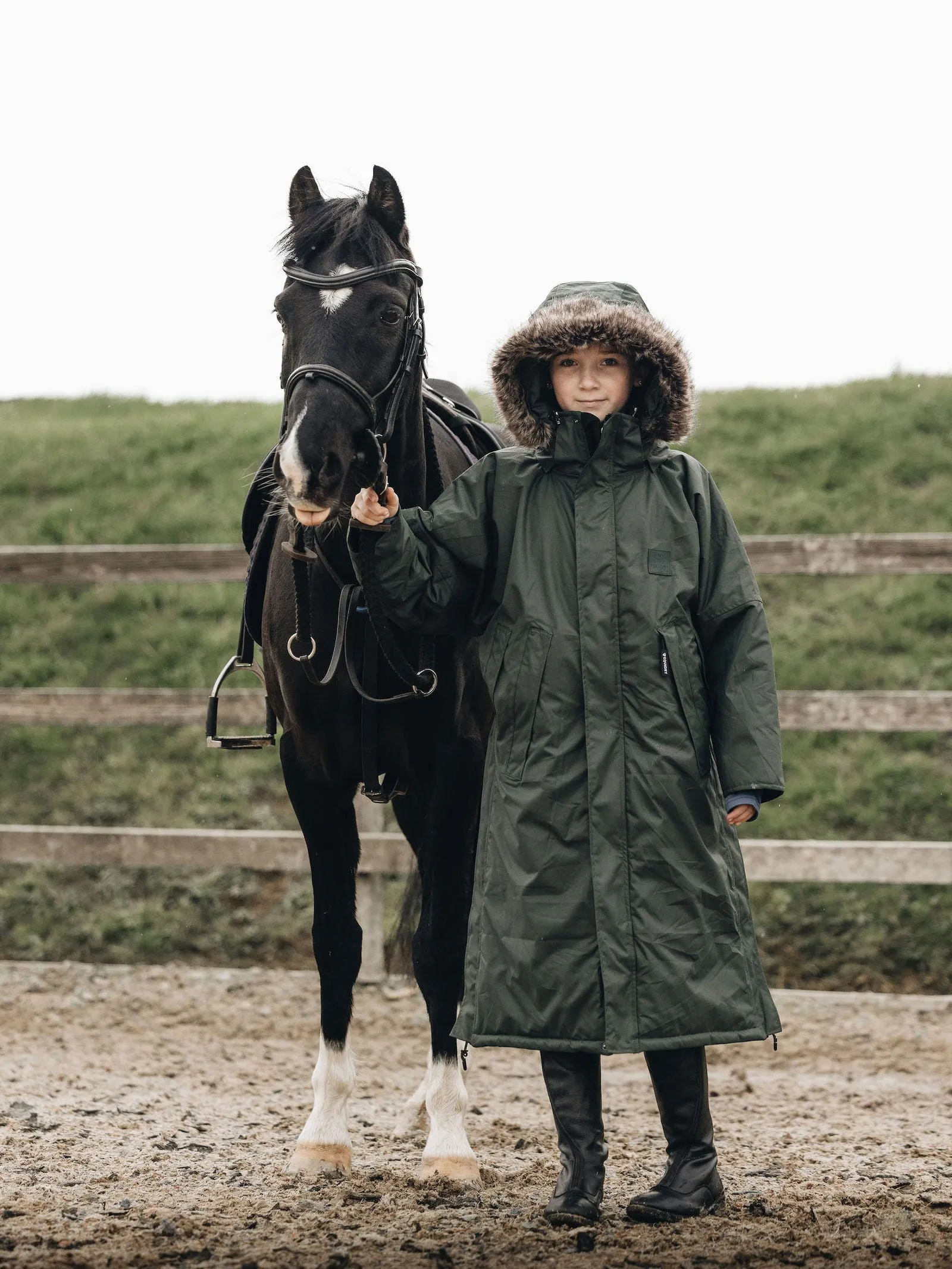 Child's Waterproof Winter Parka | Charcoal