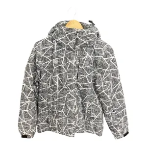 Coat Parka By Cme In Grey & White, Size: M