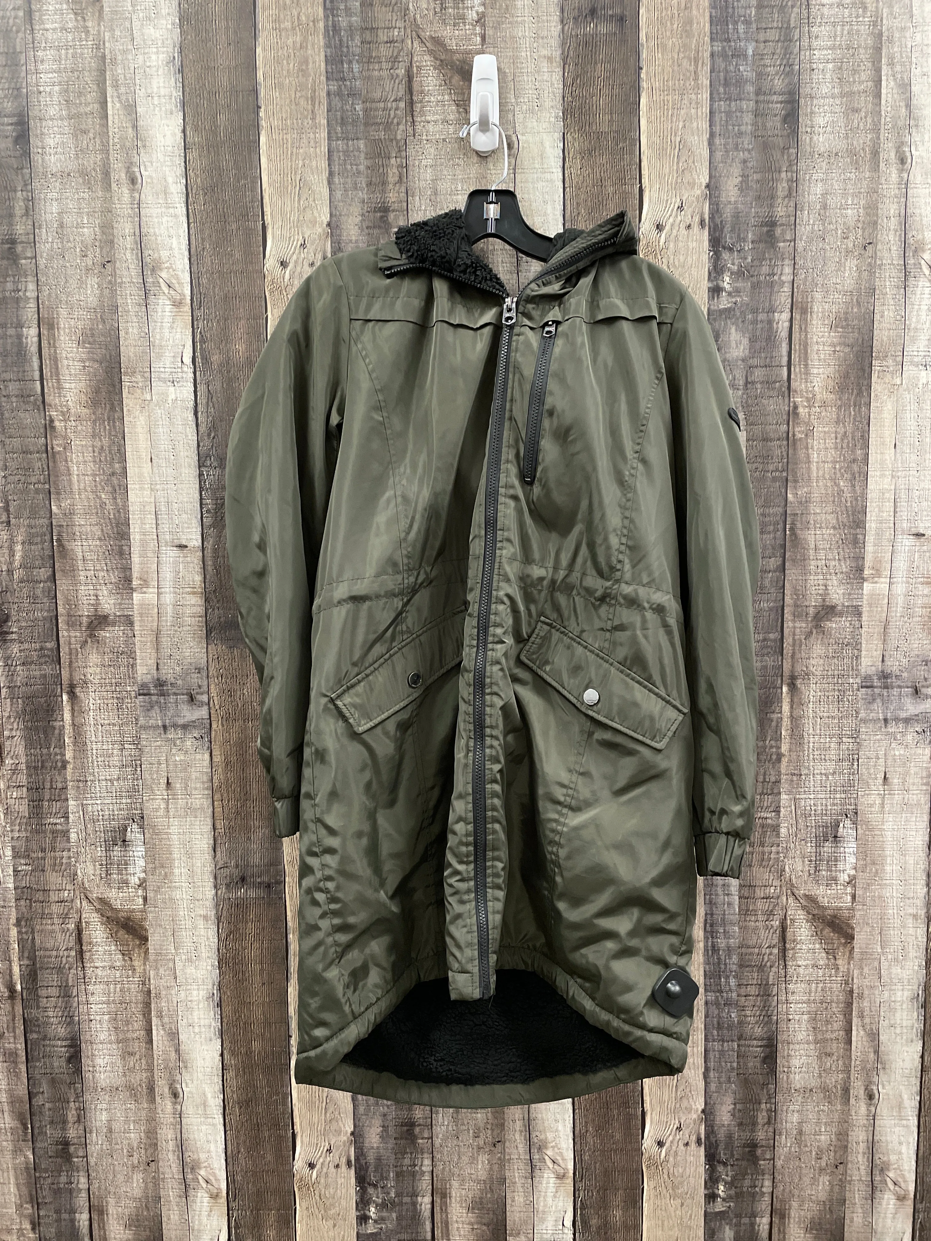 Coat Parka By Lucky Brand In Green, Size: L