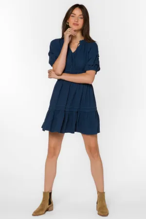 Donna French Navy Dress