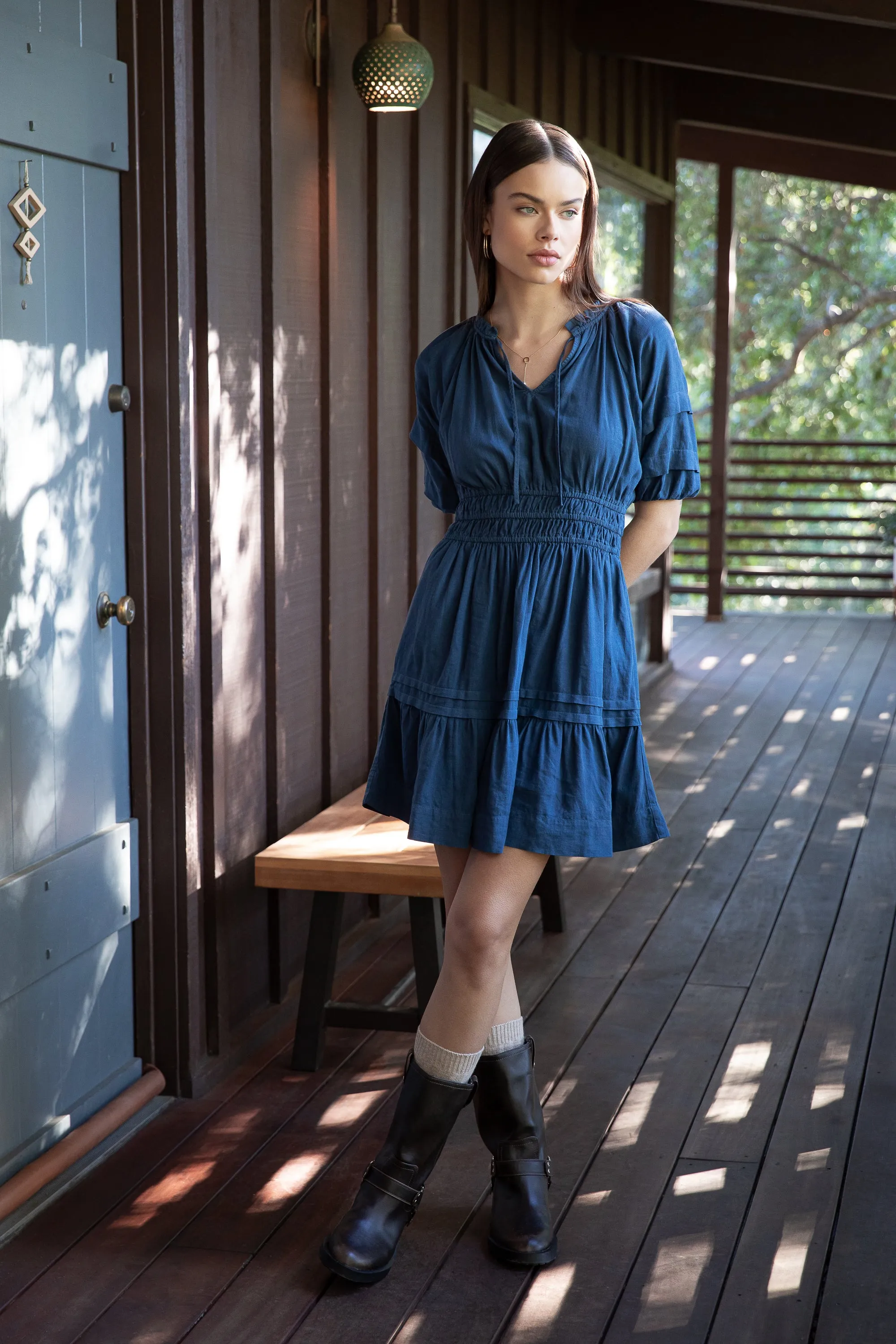 Donna French Navy Dress