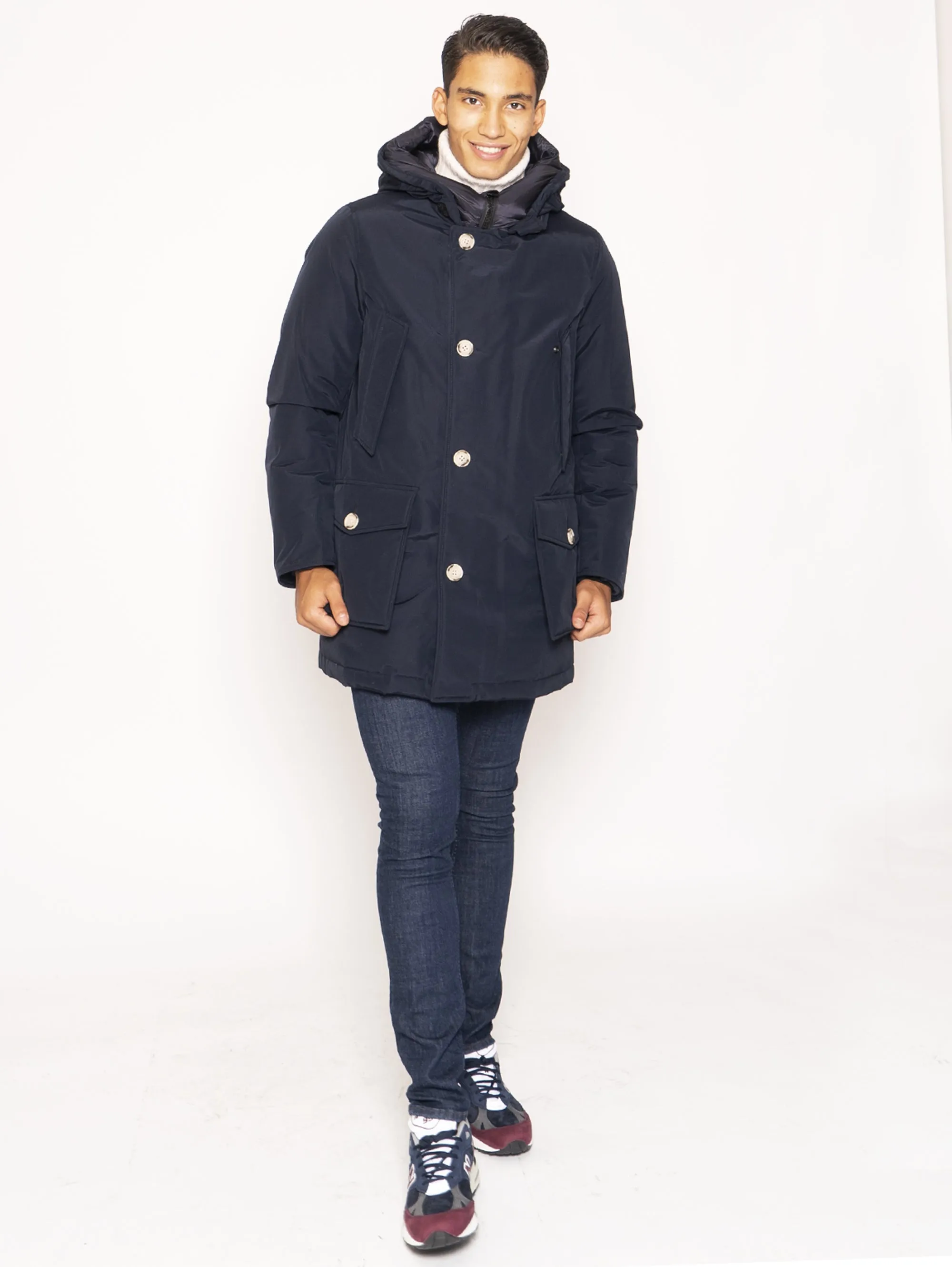 Giaccone Parka in Ramar No Fur - Blu