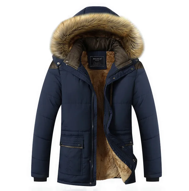 Hooded Down Men's Winter Jacket