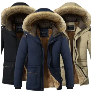 Hooded Down Men's Winter Jacket