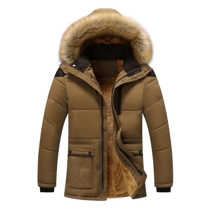 Hooded Down Men's Winter Jacket