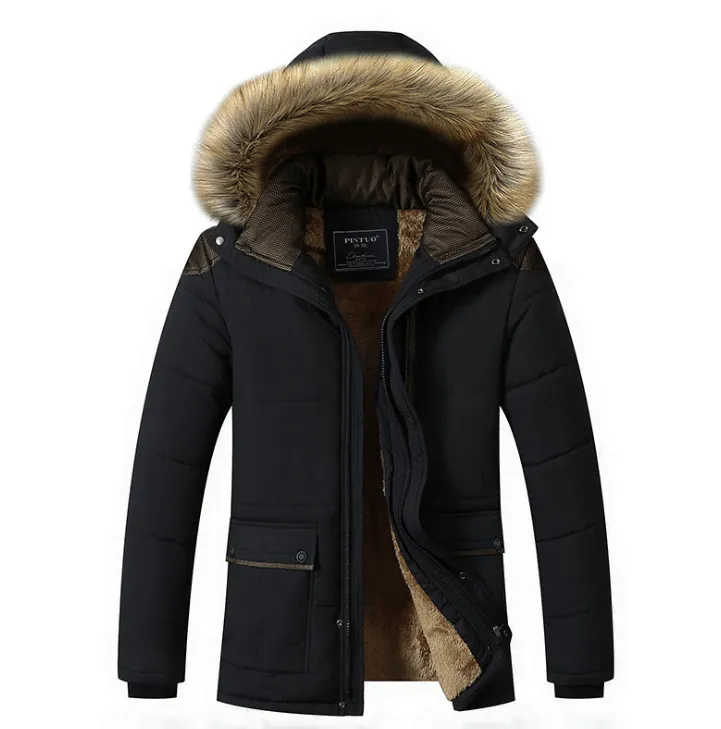 Hooded Down Men's Winter Jacket