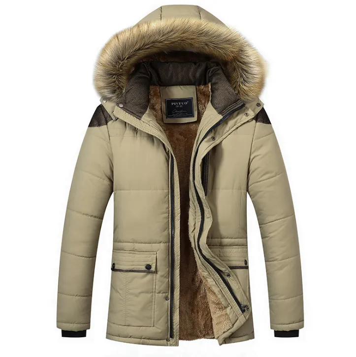 Hooded Down Men's Winter Jacket