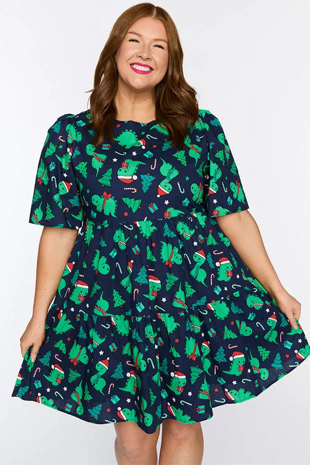 Isadora Dino Christmas Dress