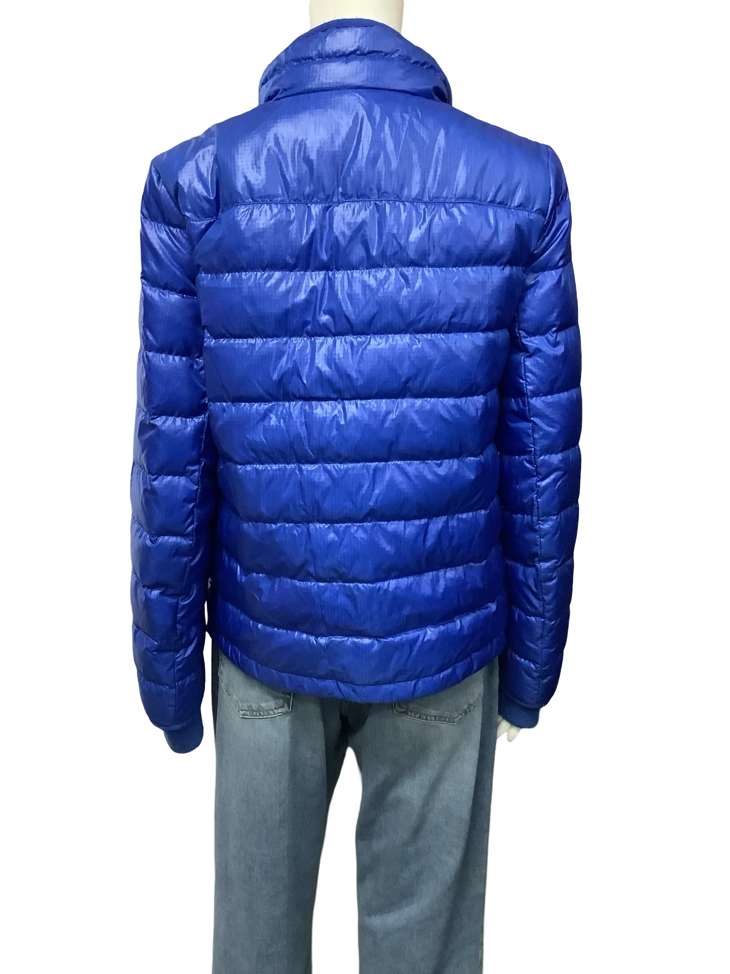 J Crew Puffer Coat Blue Size: M