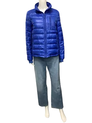 J Crew Puffer Coat Blue Size: M