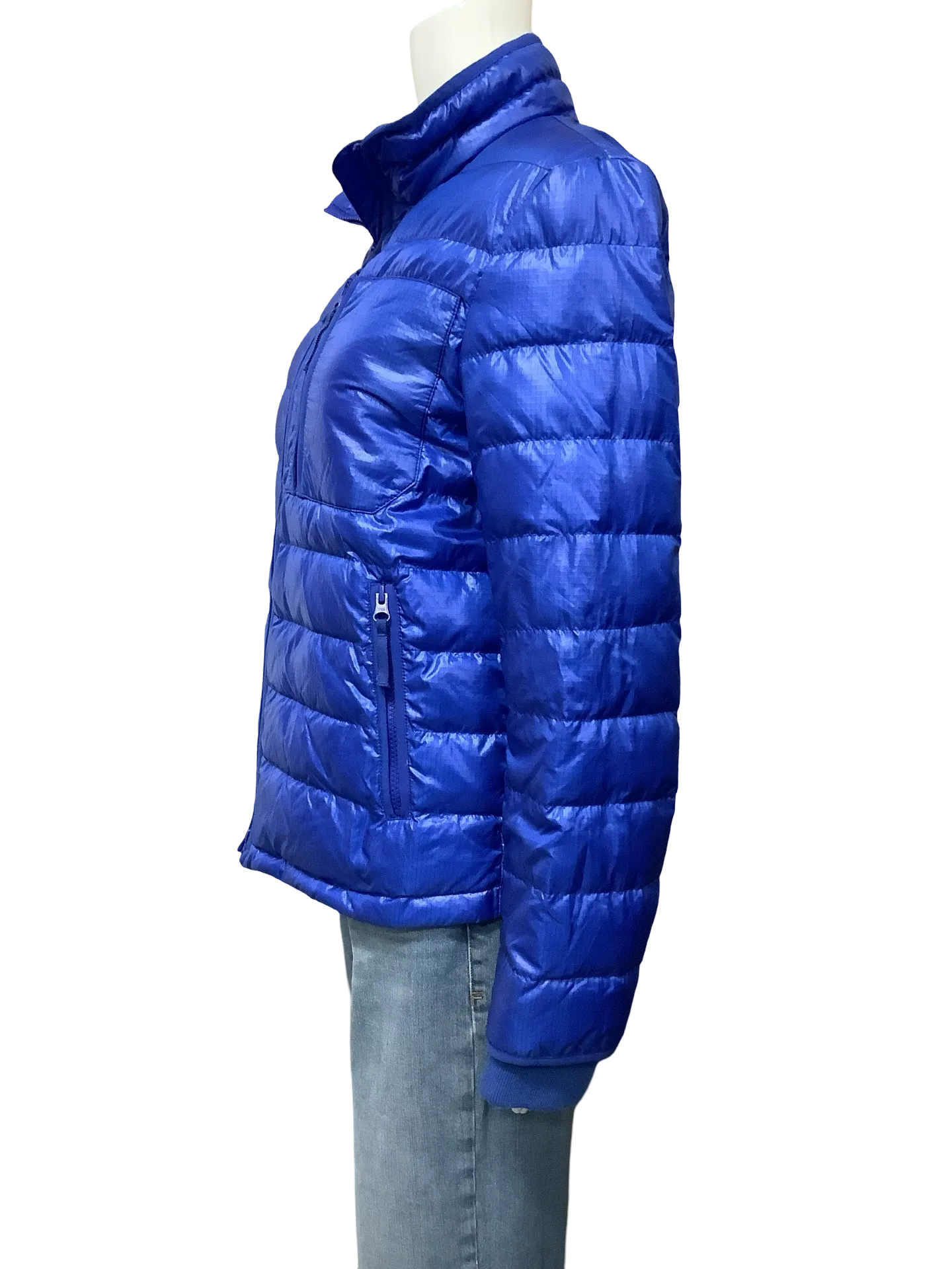 J Crew Puffer Coat Blue Size: M