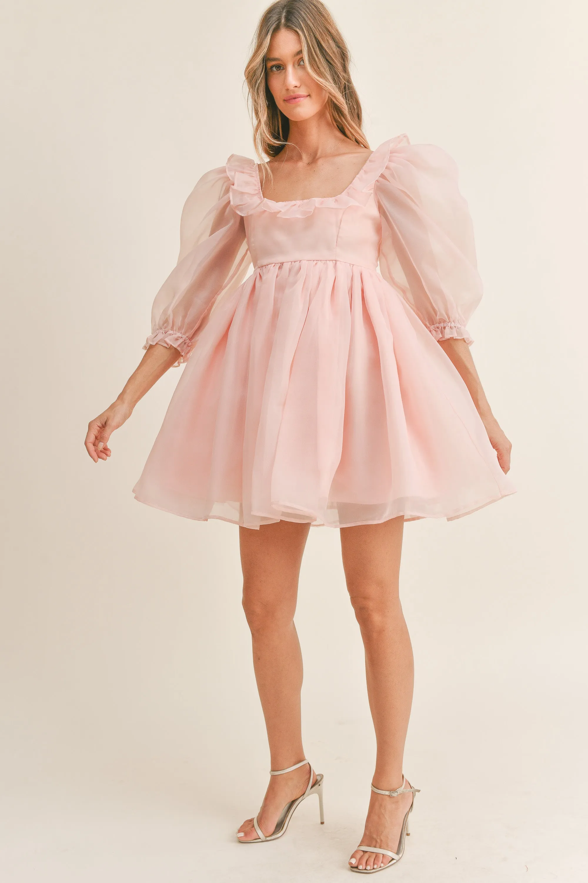 JOSEPHINE RUFFLE  BABYDOLL DRESS