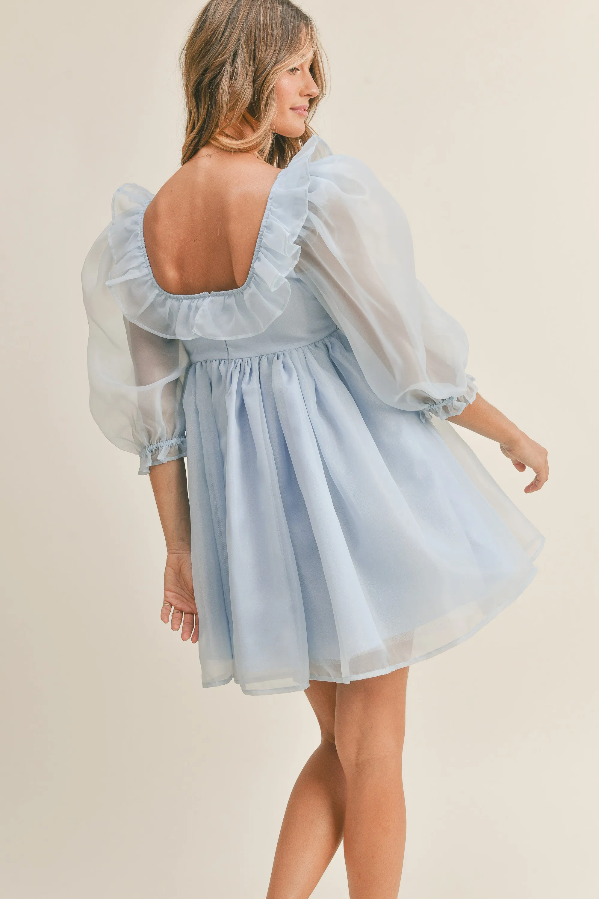 JOSEPHINE RUFFLE  BABYDOLL DRESS