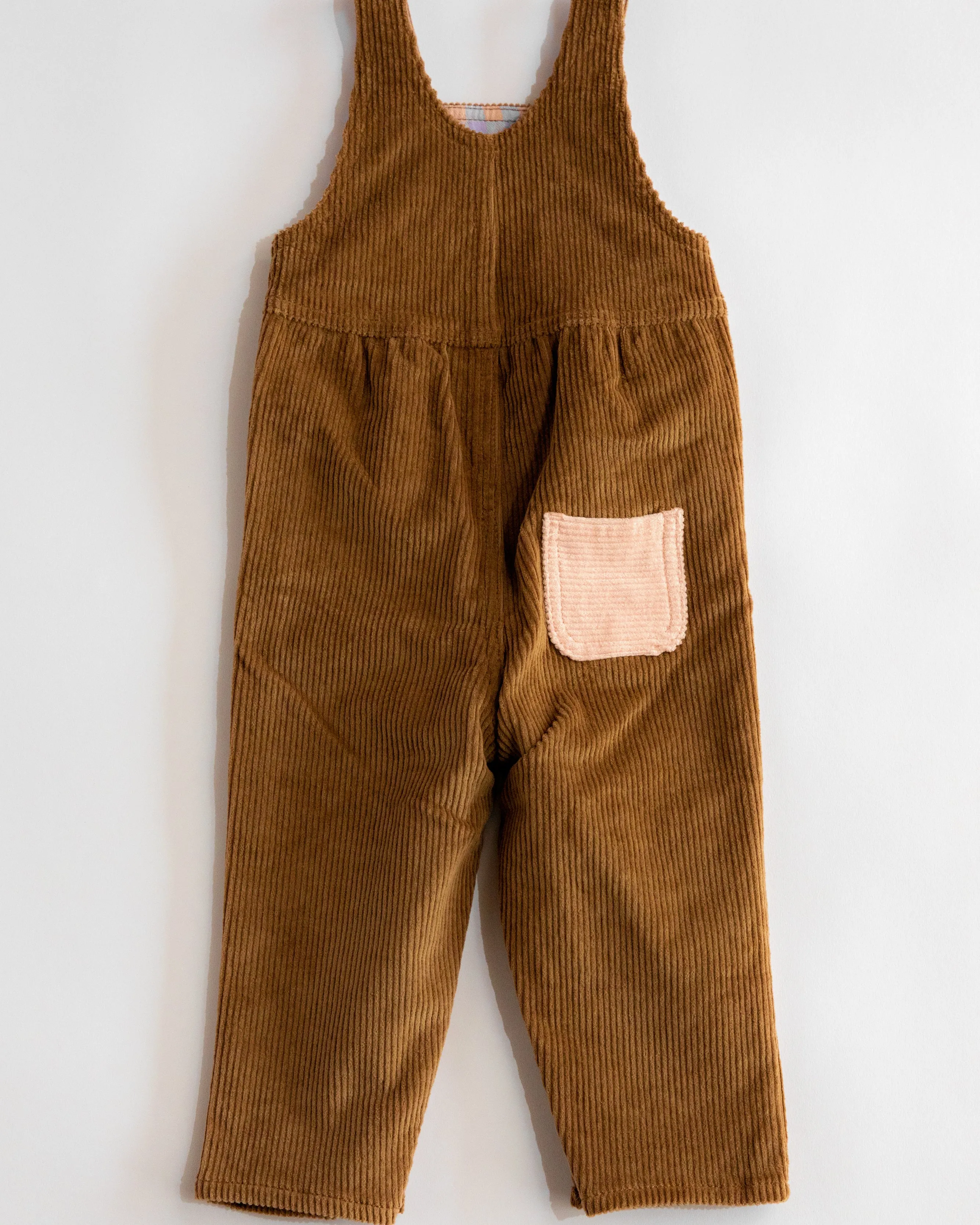 Kid's Overall (Brown/Powder Pink)