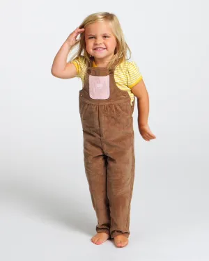 Kid's Overall (Brown/Powder Pink)