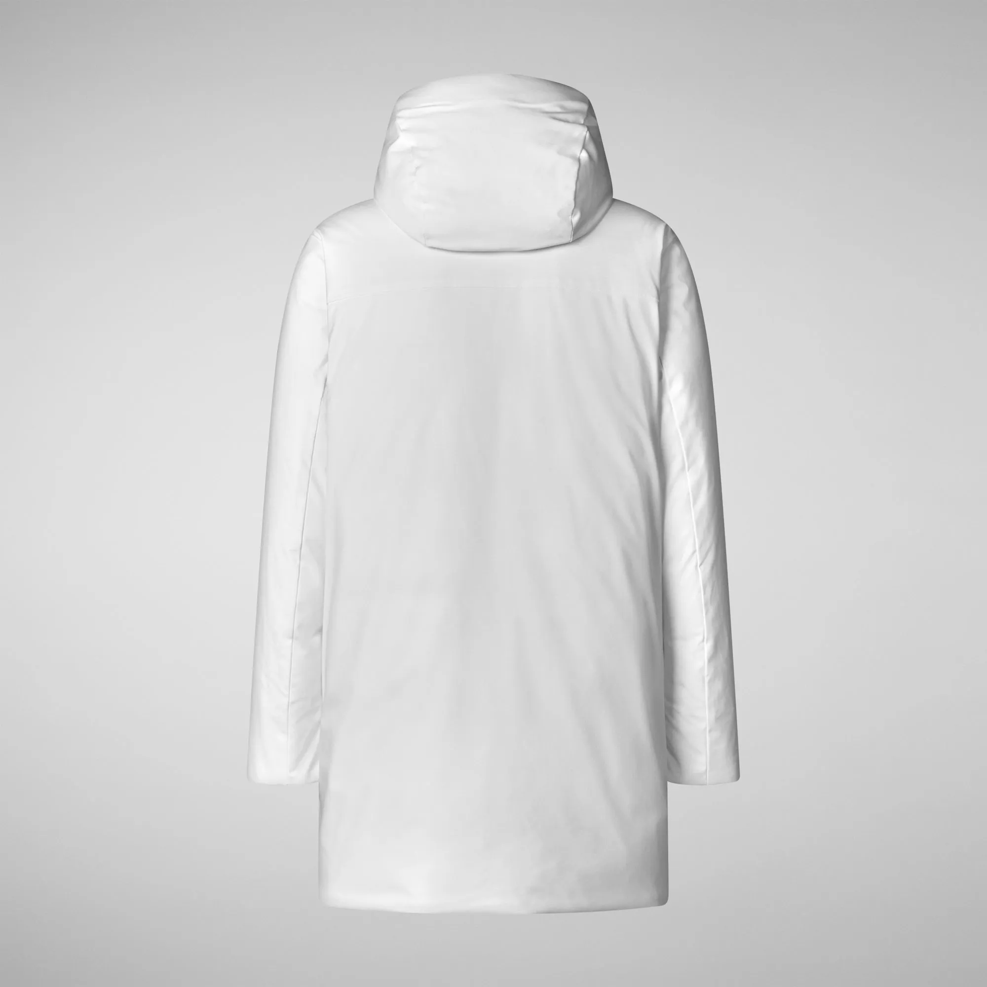 Man's hooded parka Daucus in white