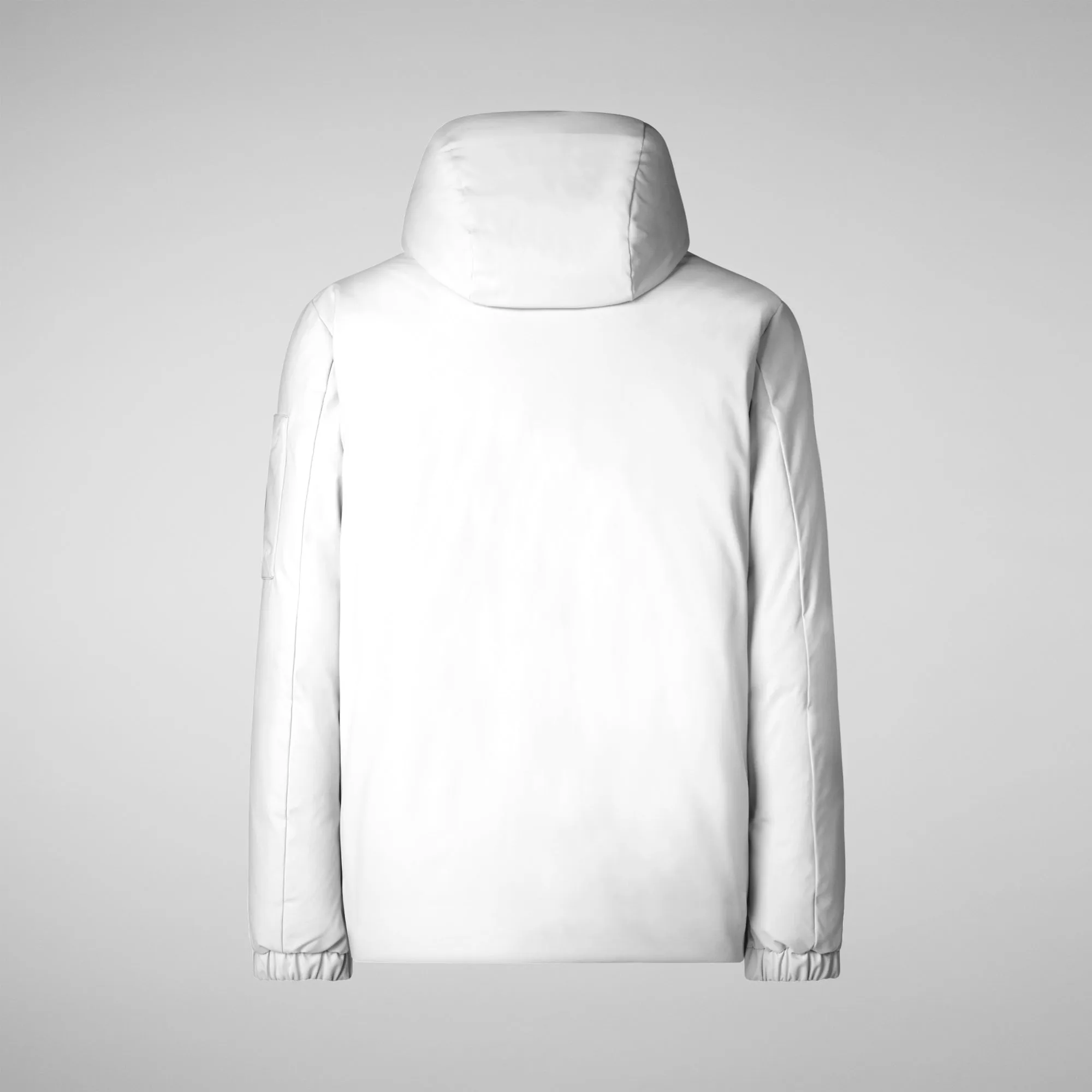 Man's hooded parka Hiram in white