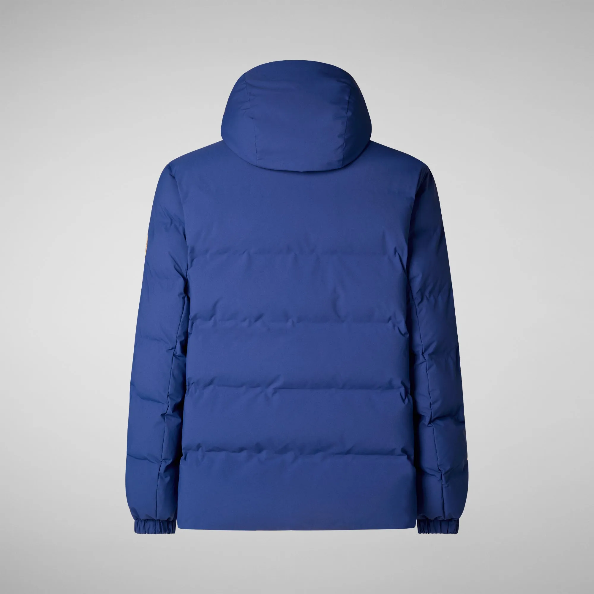 Man's hooded parka Leland in eclipse blue