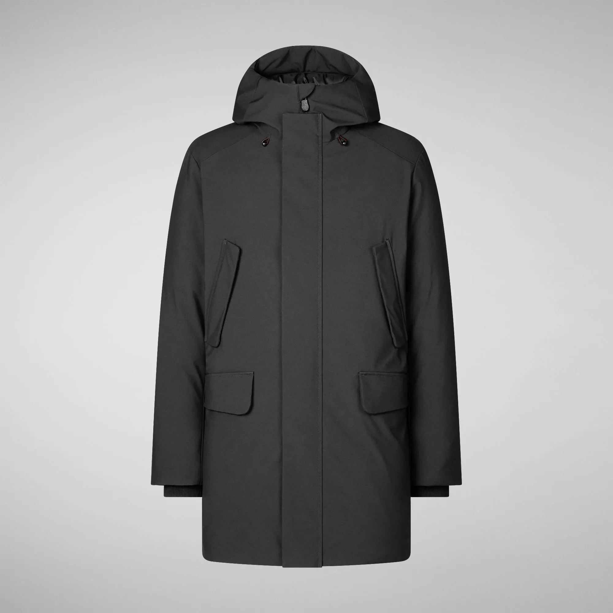 Man's hooded parka Wilson in black