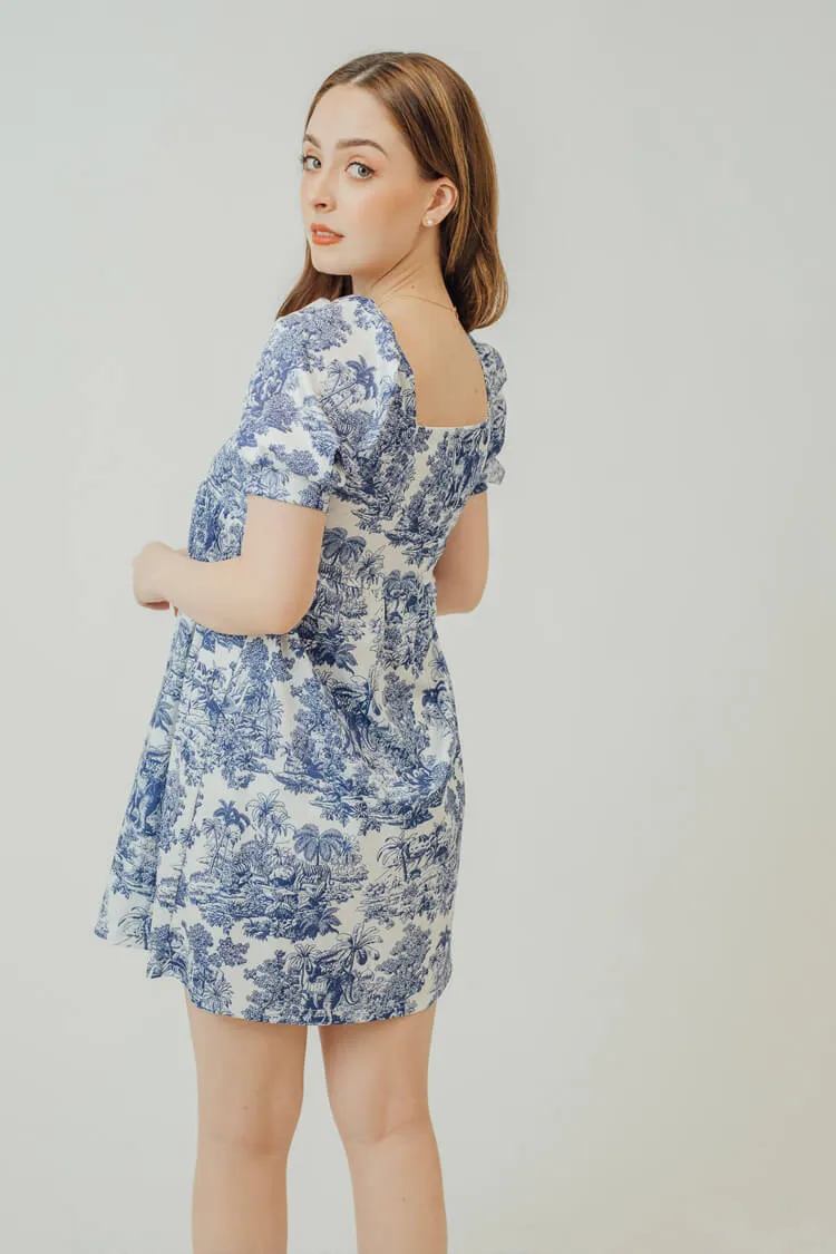 Mei Printed Babydoll Dress