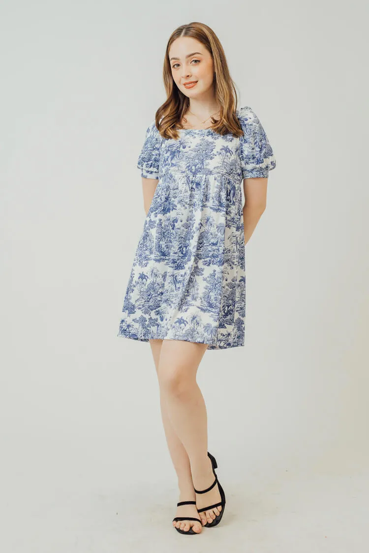 Mei Printed Babydoll Dress