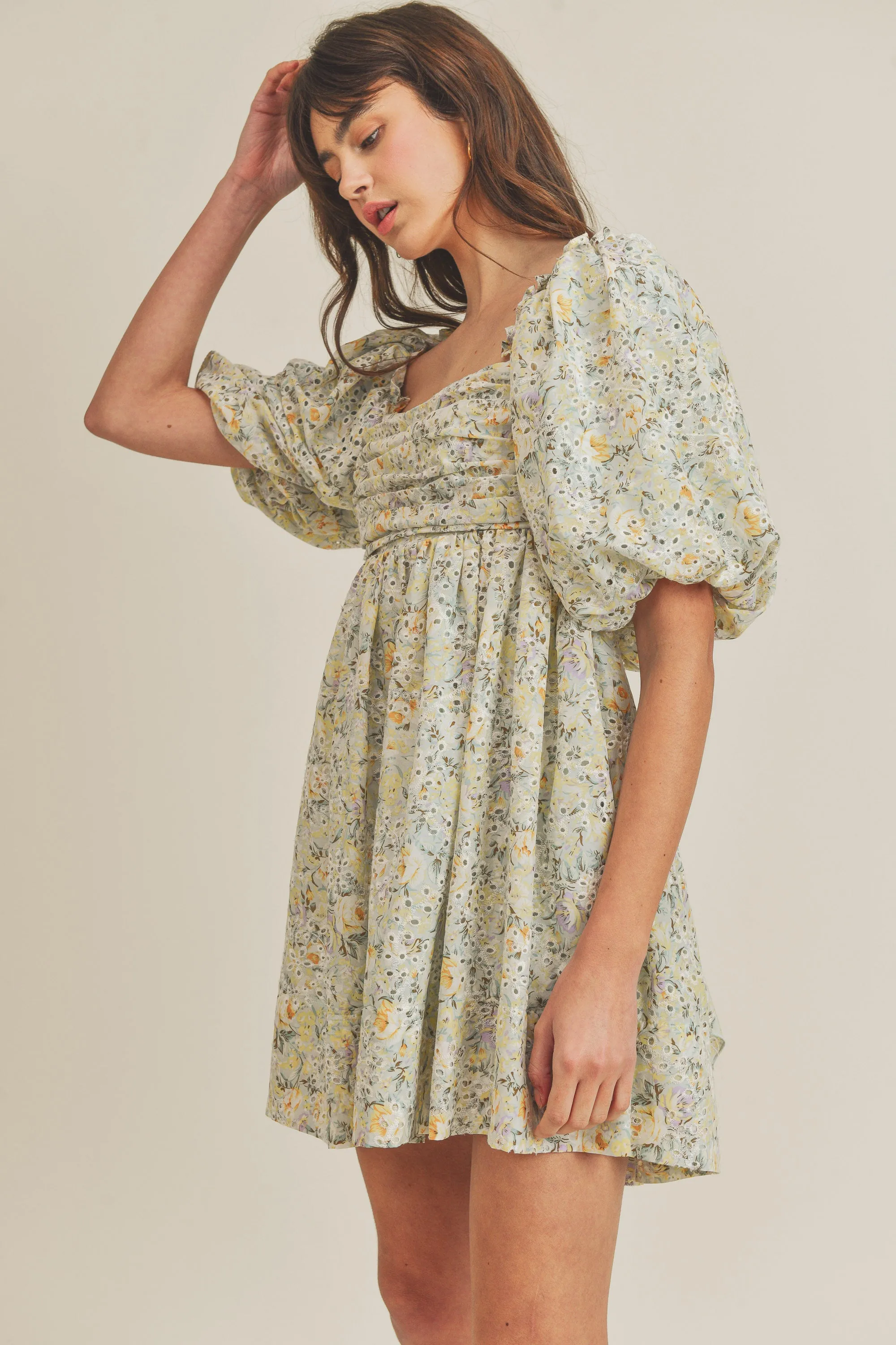 MELINA PUFF SLEEVE DRESS