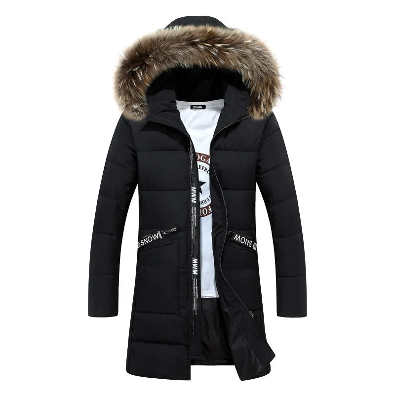 Men s Overcoat Winter Parka Hooded Jackets