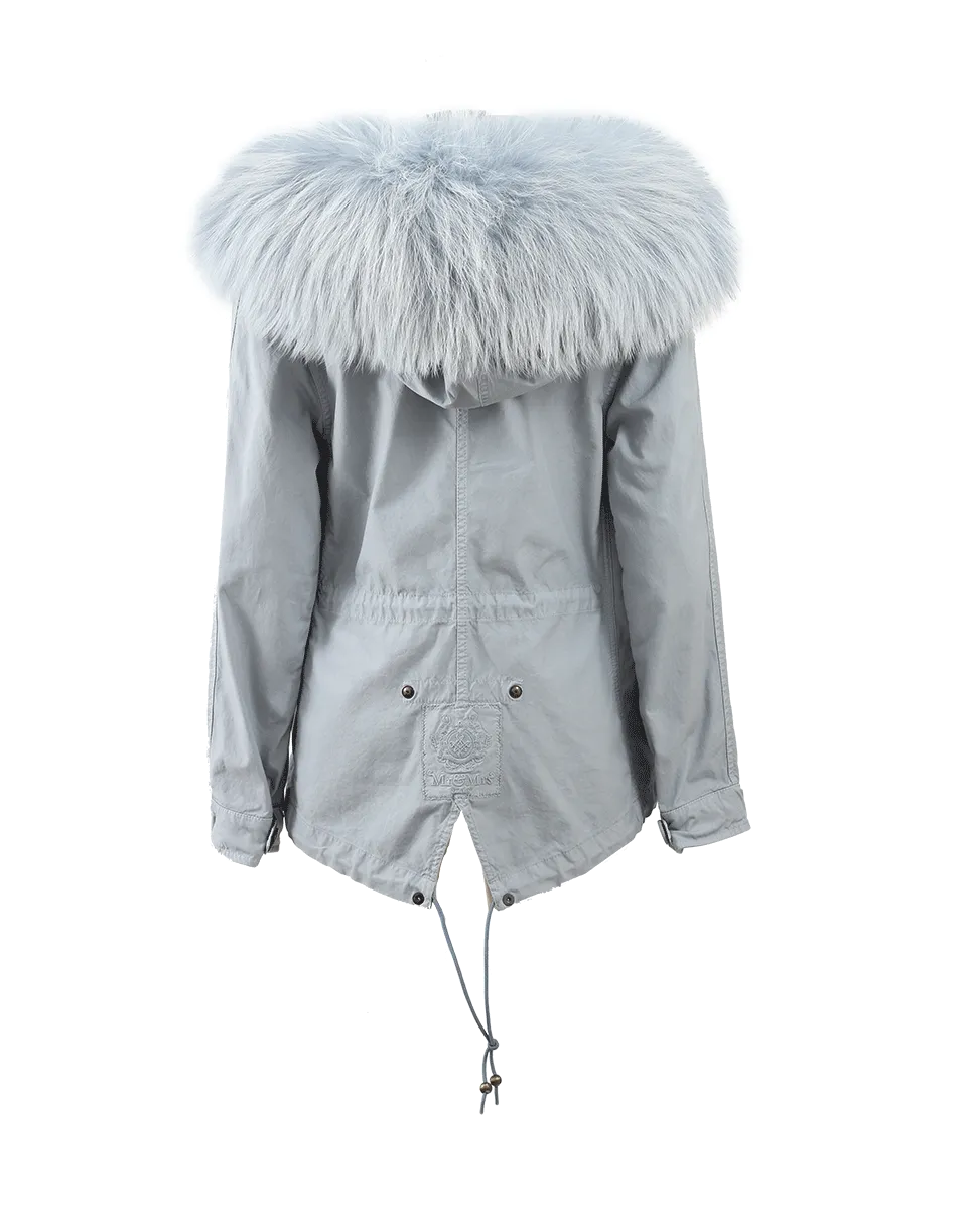 Mini Parka With Fur Hood