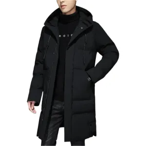 Modern Men's Parka Coat with Adjustable Drawstring