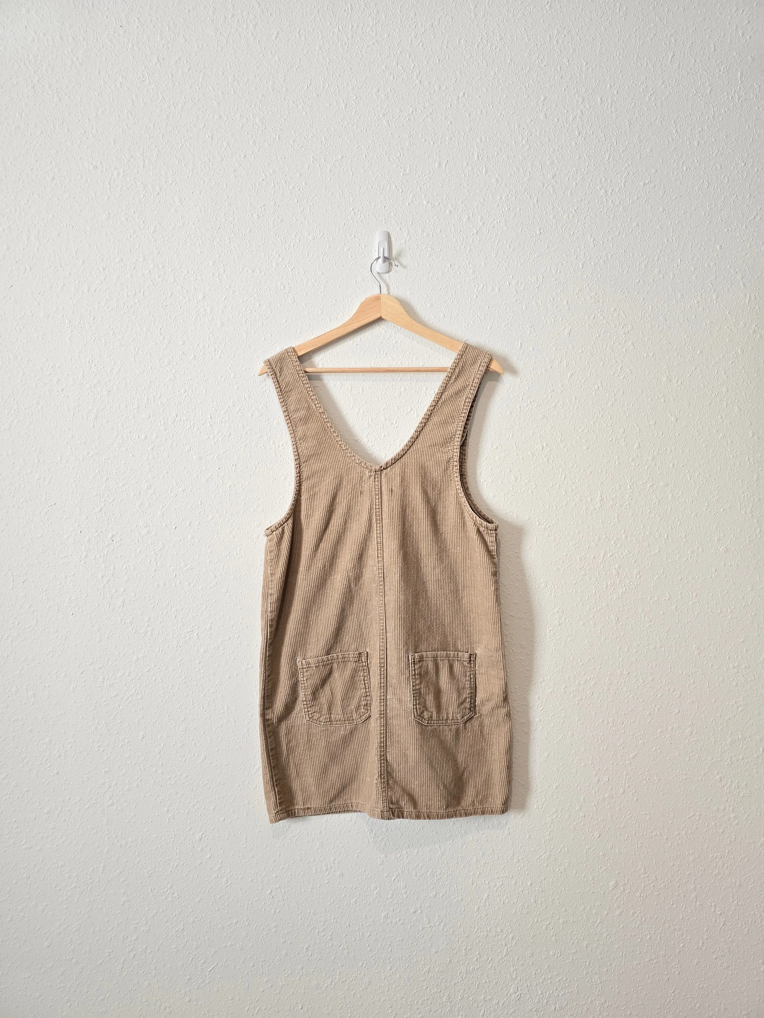 Neutral Cord Overall Dress (M)