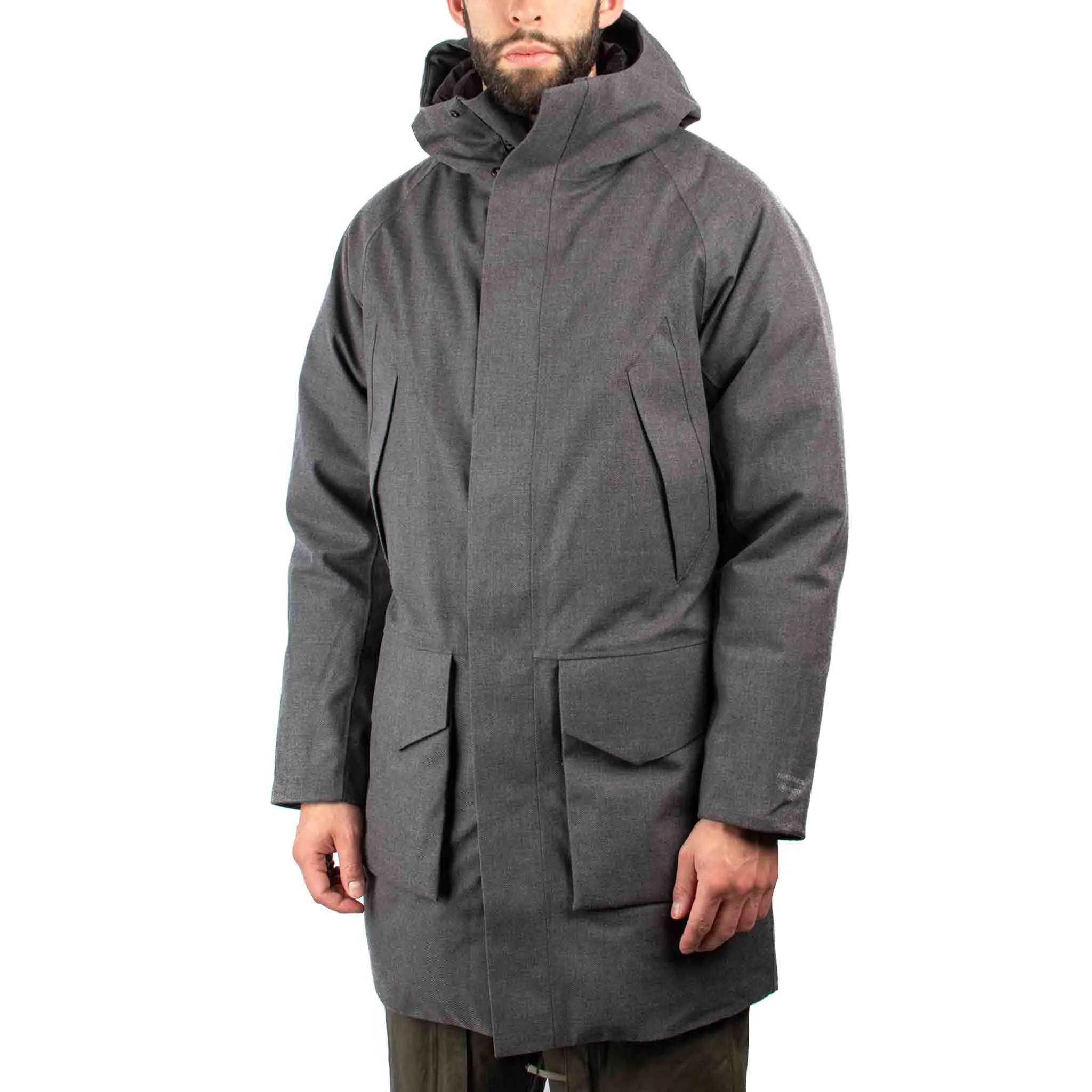 Norse Projects Rokkvi Arctic Wool Gore-Tex Charcoal Melange