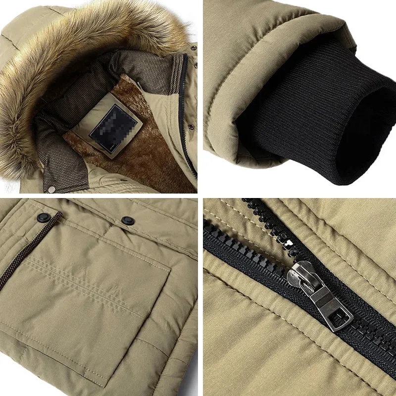 Olaf&Dave Parka | Lange waterdichte herenparka met bontkraag en warme fleece voering