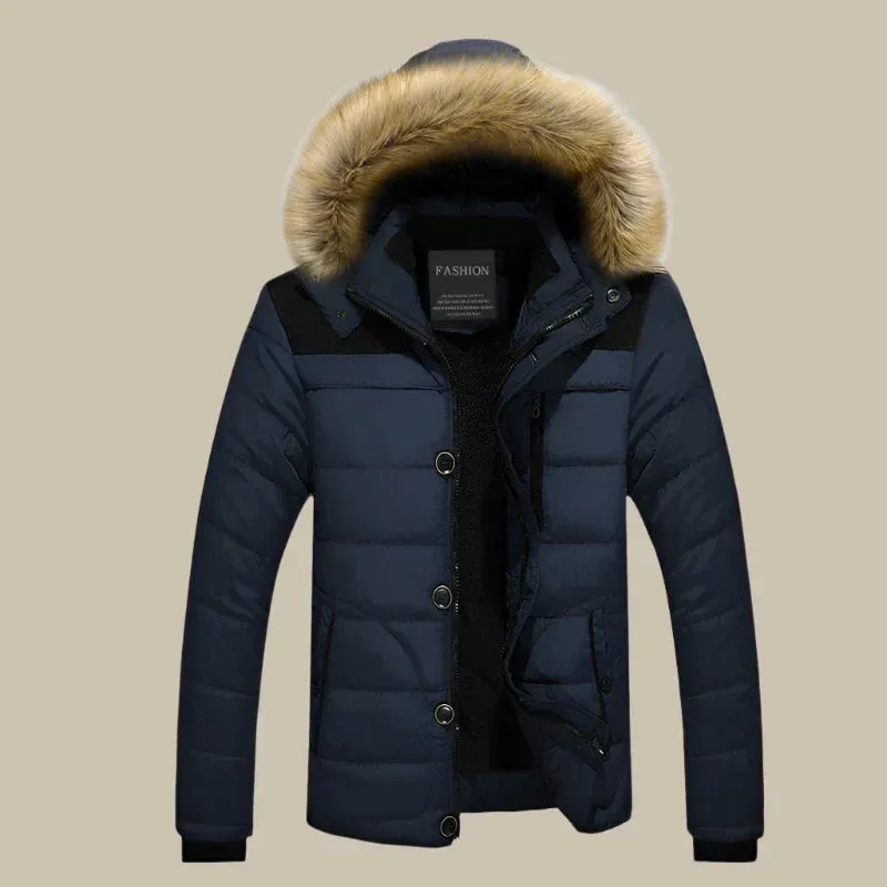 Olaf&Dave Signature Parka | Casual waterdichte fleece gevoerde winterjas met bontkraag