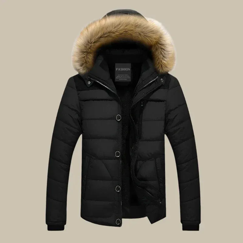 Olaf&Dave Signature Parka | Casual waterdichte fleece gevoerde winterjas met bontkraag