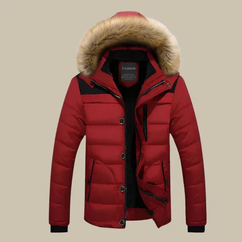 Olaf&Dave Signature Parka | Casual waterdichte fleece gevoerde winterjas met bontkraag