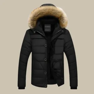 Olaf&Dave Signature Parka | Casual waterdichte fleece gevoerde winterjas met bontkraag