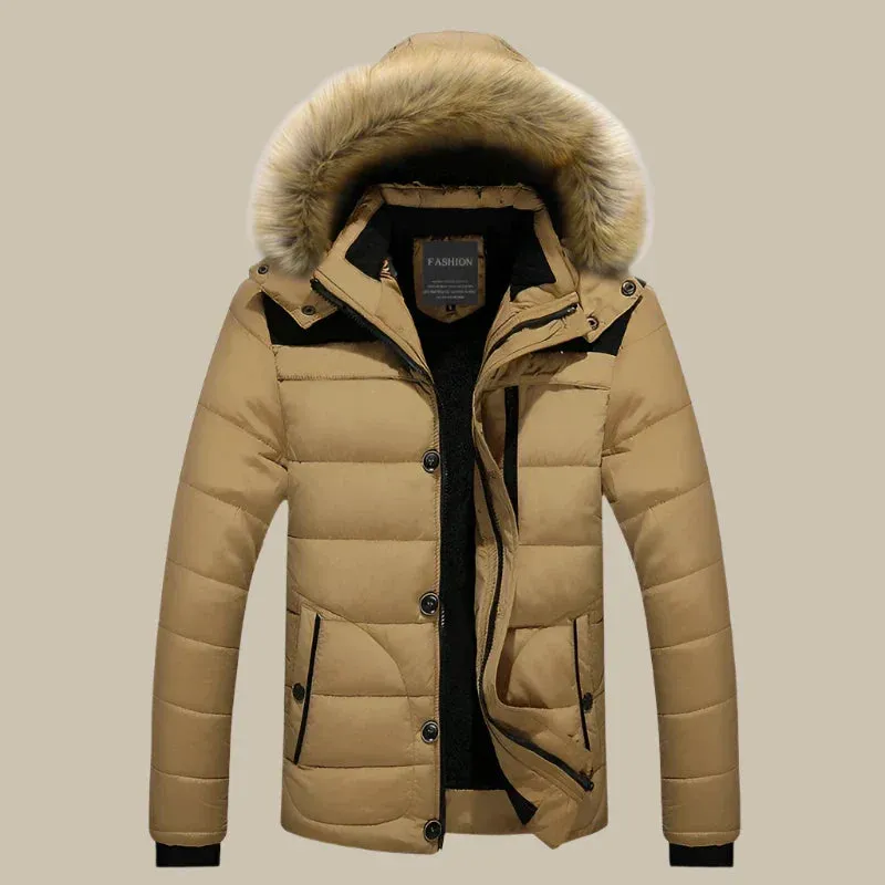 Olaf&Dave Signature Parka | Casual waterdichte fleece gevoerde winterjas met bontkraag