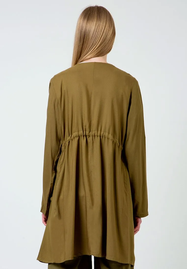 Olive Long Parka